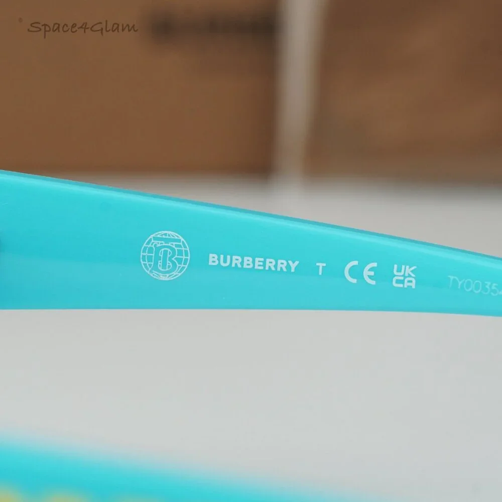 Burberry Boys Sunglasses Yellow Blue Grey Shield JB4387 405087 KIDS BRAND NEW